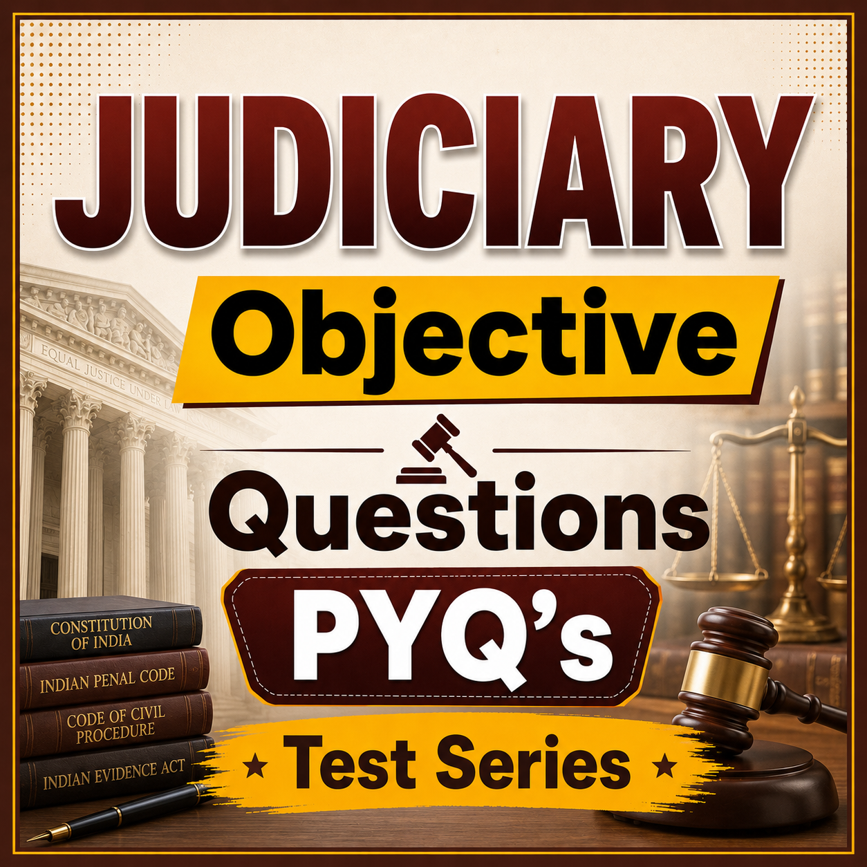 JUDICIARY Objective Questions PYQ's Test Series